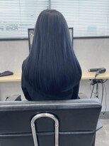 エル オオサカ 心斎橋店(L. OSAKA)&nbsp;ネイビーブルー_モードヘアグレージュカラーヘルシースタイルY94