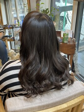 リプレシンクヘアー ロングのデジタルパーマ
