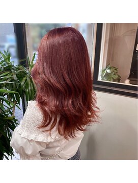 グラ デザイン アンド ヘアー 天王寺店(GRAS DESIGN & HAIR by HEADLIGHT) チェリーレッド×韓国風スタイル