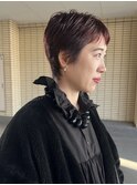 【sowi 依田】 タイトショート×ピンクブラウン