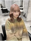 【韓国風】20代、30代◎ハイトーンくびれミディアムヘア