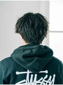 黒髪ボブルフネビージュ小顔ワンレンスペインカール