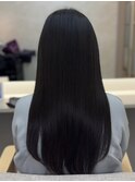 髪質改善で作る上品ストレートロングスタイル