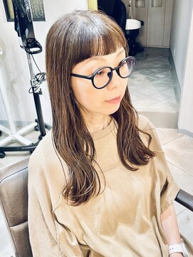 ペルソナ(PERSONA) ミセスロングボブ×白髪ぼかしハイライト