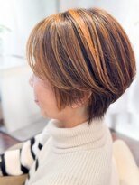 アトリエアルシュ(atelier ARCHE) 似合わせショート,ハイライト,白髪ぼかしカラー