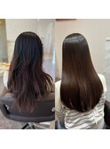 髪質改善ストレート