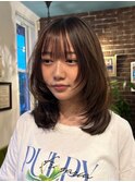 ふんわりシースルーレイヤーハイライトカラー