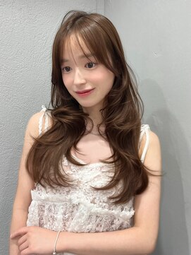 ボタン シブヤ(VOTAN SHIBUYA) オリーブベージュ/レイヤーカット/透明感カラー/くすみカラー