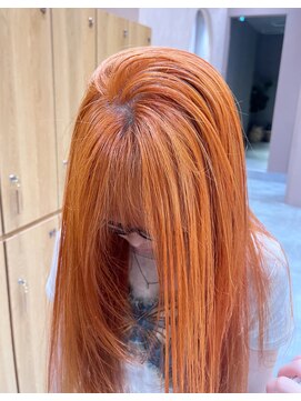 ガーデンヨコハマ(GARDEN YOKOHAMA) ロング/ハイトーン/ブリーチ/アプリコットオレンジ/ストレート