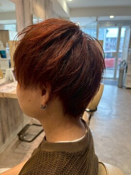 エヌアンドエー せんげん台店(N&A) オレンジブラウン×ハンサムショート/秋カラー