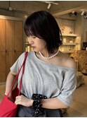 ボブ×葡萄カラー