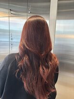 オーガニック リブ 川越(organic+live) 冬の美人髪◎カシスブラウンダブルカラーで艶感ロングヘア