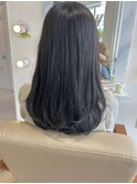 透ける暗髪！！透明感グレージュでつくる大人レイヤー