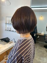 クララジャパン ナベシマ(CLALA JAPAN Nabeshima)&nbsp;ボブ　ミルクティーベージュ　艶髪　髪質改善カラー　ショート