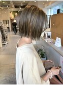 【東大阪布施】細めハイライトで透明感ベージュ