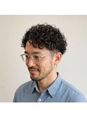 大人メンズツーブロックパーマ　20代 30代 40代 50代 60代メンズ