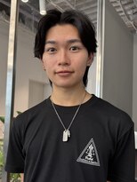 トリッカ シブヤ(TRICCA SHIBUYA)&nbsp;メンズカットパーマフェザーニュアンス毛流れセンターパート渋谷