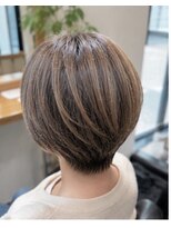 ヘアアンドメイク アース 入間店(HAIR&MAKE EARTH)&nbsp;ベージュショートボブ
