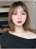 アプリコットオレンジくびれヘアハイライトカラー名古屋ショート