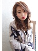【大人のお洒落】アッシュベージュ×セミロングスタイル