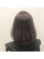 レイドバック(LAID BACK)&nbsp;【LAIDBACK代官山】ワンカールボブ☆グレーラベンダー３Dカラー