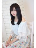 【清楚系ストレートミディ×ブランジュダブルバング】の秘密♪
