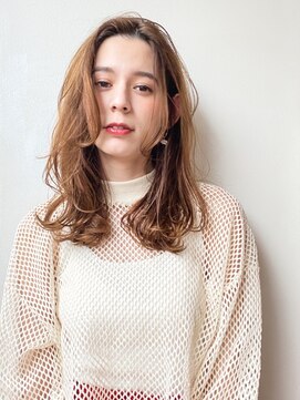 レニーバイエース(LANY by ACE) 【LANY 横浜】かきあげロングレイヤー×サニーブラウン