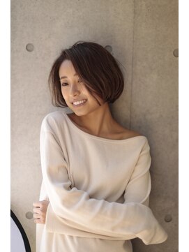 リガナッツ 赤羽店(Riganuts) [riganuts 赤羽]ベージュカラーが映える大人ボブ