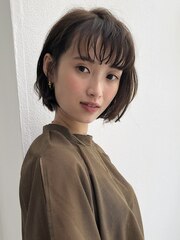 大人世代にオススメなゆるふわショートボブパーマ