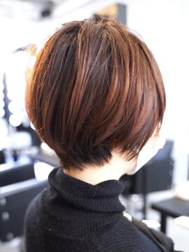 シャロン(SHARON) 【SHARON原宿】ピンクオレンジ× ハンサムショート