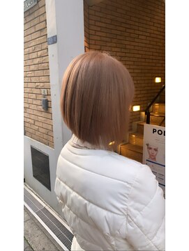 ラフ 難波店(LAFF) #黒髪#ボブルフ#ネビージュ#小顔#ワンレン