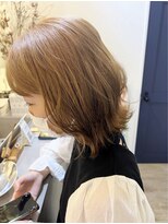 アーブル ヘアーアンドメイク(ARBRE) ブリーチダブルカラーミルクティーベージュレイヤーカット