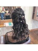 ハーフアップ