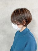 美人ショート(小田急相模原、髪質改善、白髪ぼかし、縮毛矯正)