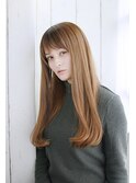ツヤ系ストレートロング