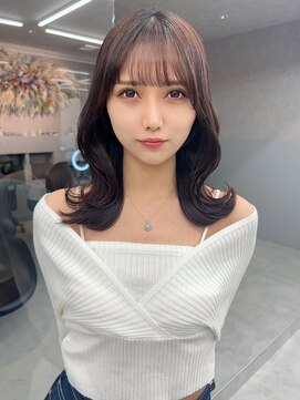 ロンド マーレ 天神大名店(Lond mare) 前髪カット 韓国ヘア 髪質改善 くびれ チョコレートブラウン