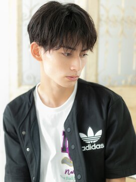 モッズ ヘア 福岡姪浜店(mod's hair) mod's姪浜/アッシュブラックツイストスパイラルマッシュパーマc