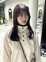 シティ(CITY) レイヤーカット ダークブラウン 韓国ヘア