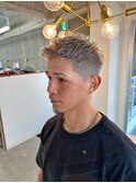 メンズパーマ短髪ツーブロック束感モテ
