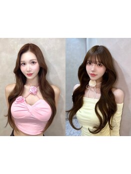 長さを変えずに印象的にイメージを変える韓国スタイル！顔周りに入れたレイヤーで小顔効果も女性らしさも☆