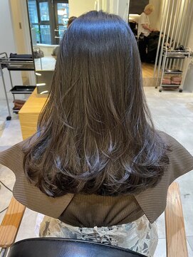 ジーナ 船橋(Zina) 髪質改善*ロングレイヤーグレーベージュ*美髪【Zina船橋】