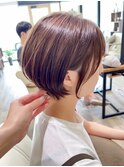 【 Ｉ. 】30代からの襟足すっきり前下がりショートボブ　川口