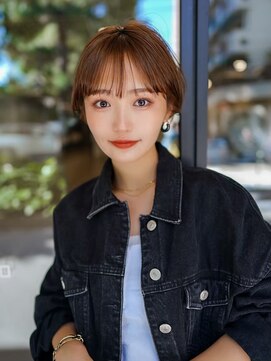 ギークス(GEEKS) 【GEEKS渋谷】大人ショートボブ/耳かけ/冬ヘア/シースルーバング