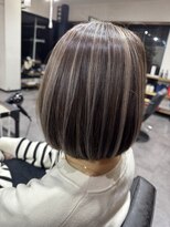 トッカ(tocca)&nbsp;ボブ×脱白髪染めハイライト