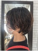 春先にオススメショートウルフパーマスタイル(中区紙屋町)