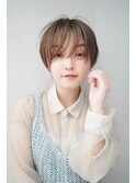 【GEEKS渋谷】アッシュオリーブ/春ヘア/くびれショート/30代40代