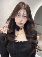 オニキス(ONYX) C01韓国ヘアレイヤーカットグレージュブリーチなしダブルカラー