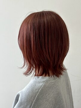 イーストハムアネーロ(EAST HAM anello) ミディアムレイヤー/ブラウンレッド