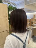30代40代◎インナーカラー×大人ボブ×透明感ベージュ