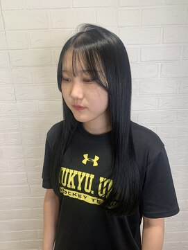 ヘアースペースブルーム プリュス 石橋店(HAIR SPACE BLOOM plus) コリアンブラック/レイヤーカット/顔まわり/透明感